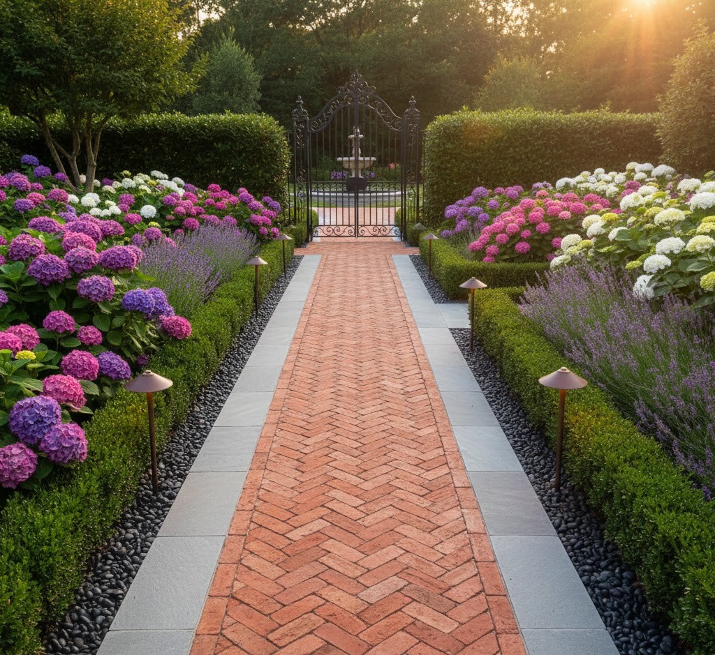 Klassiek tuinpad voorbeeld 3