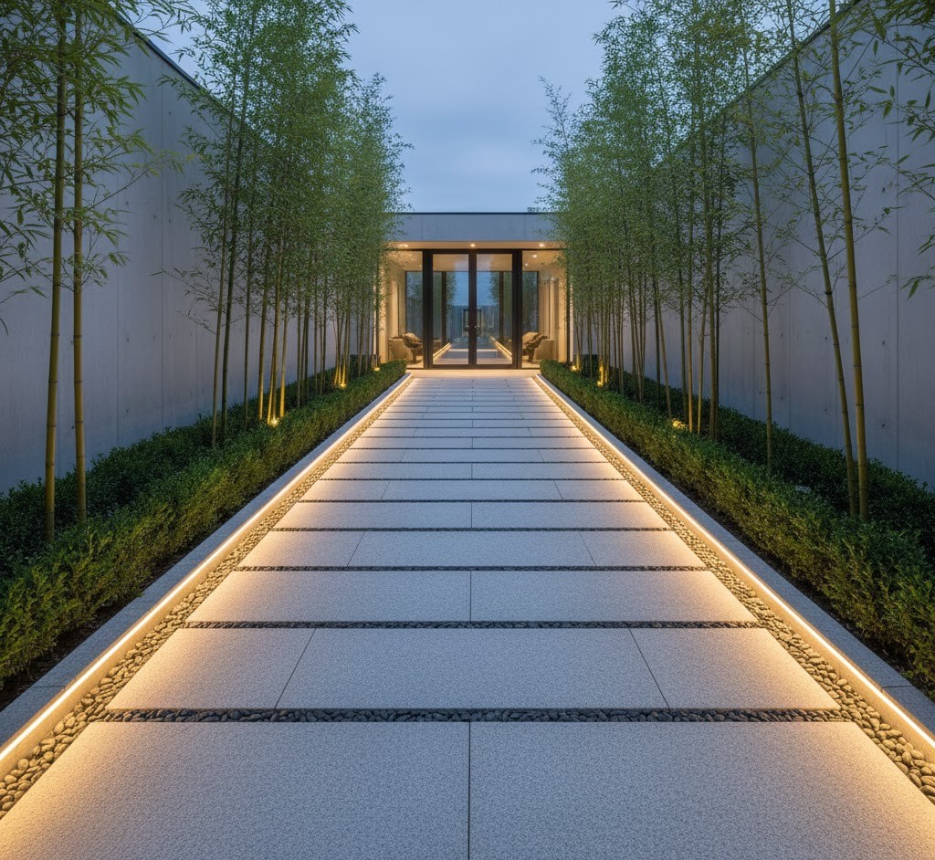 Modern tuinpad voorbeeld 2