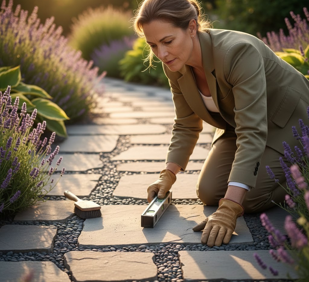 Kwaliteitscontrole tuinpad